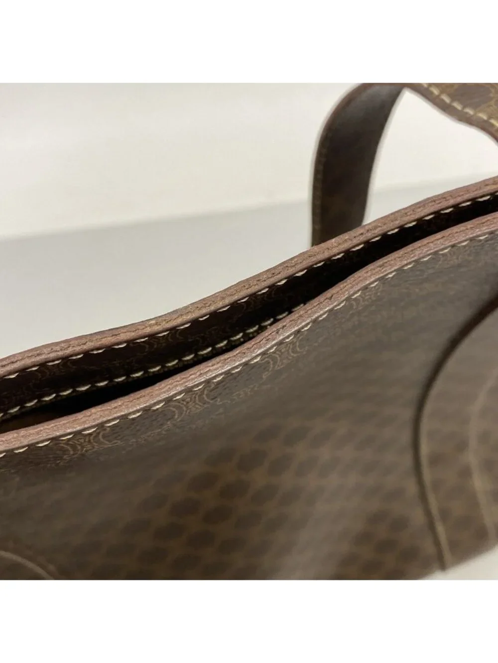 Celine Tote Macadam Brown Gold